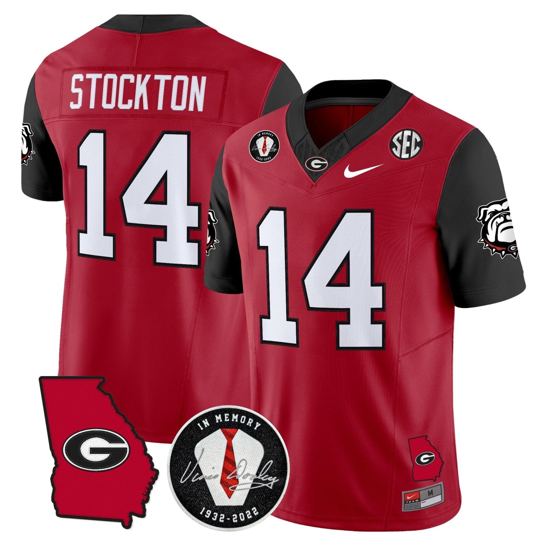 Georgia Bulldogs 2025 Color Sleeves Vapor Limited Jersey - All Stitched - Image 32
