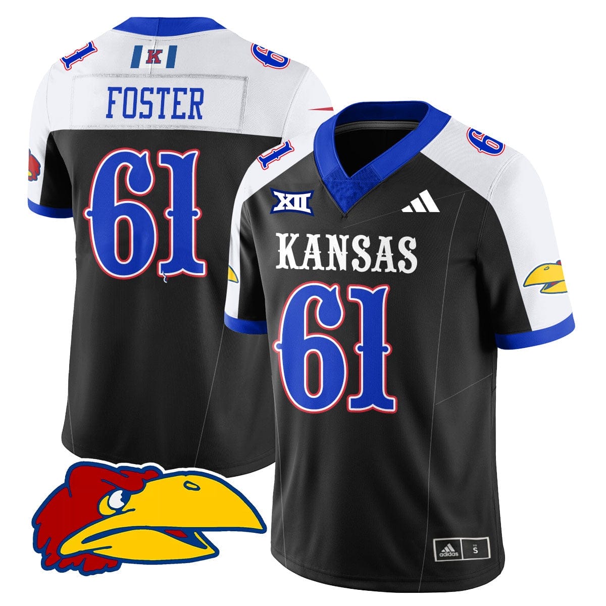 Kansas Jayhawks Football 2025 Limited Jersey - All Stitched - Image 3