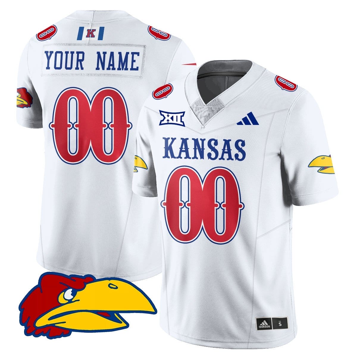 Custom Kansas Jayhawks Football Jersey Name, Number 2025 Limited All Stitched - Image 3