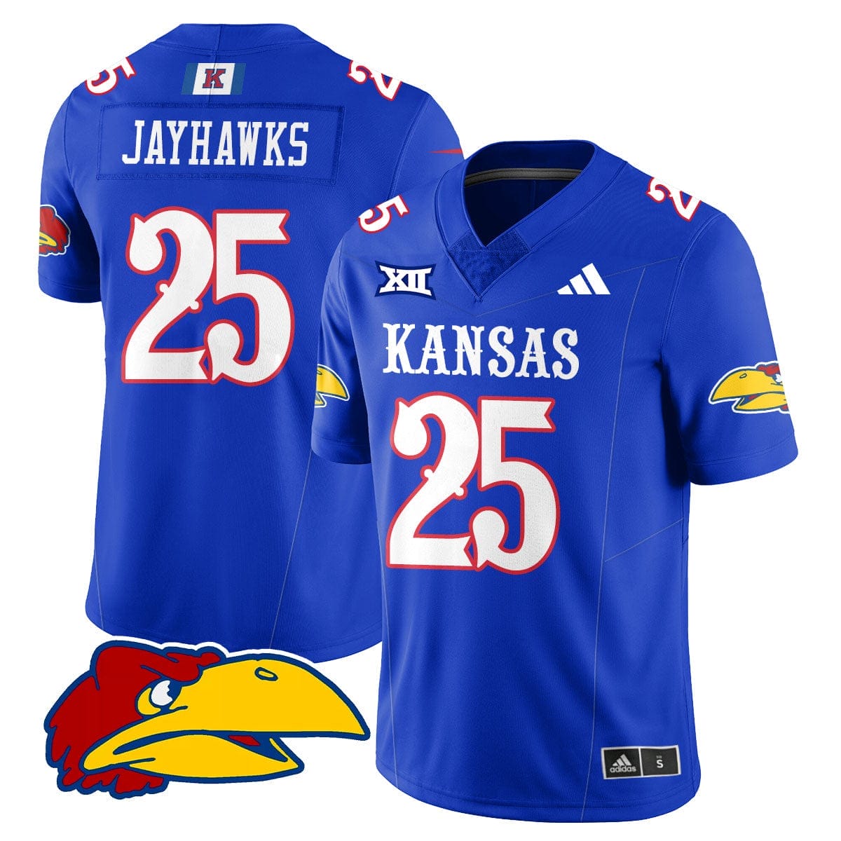 Kansas Jayhawks Football 2025 Limited Jersey - All Stitched - Image 16