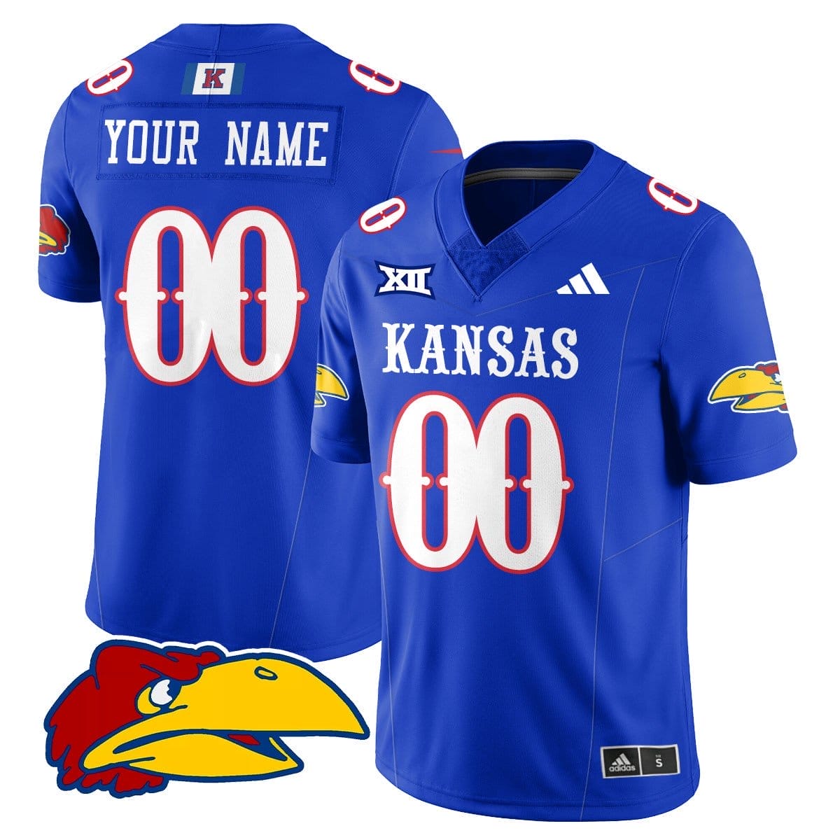 Custom Kansas Jayhawks Football Jersey Name, Number 2025 Limited All Stitched - Image 2