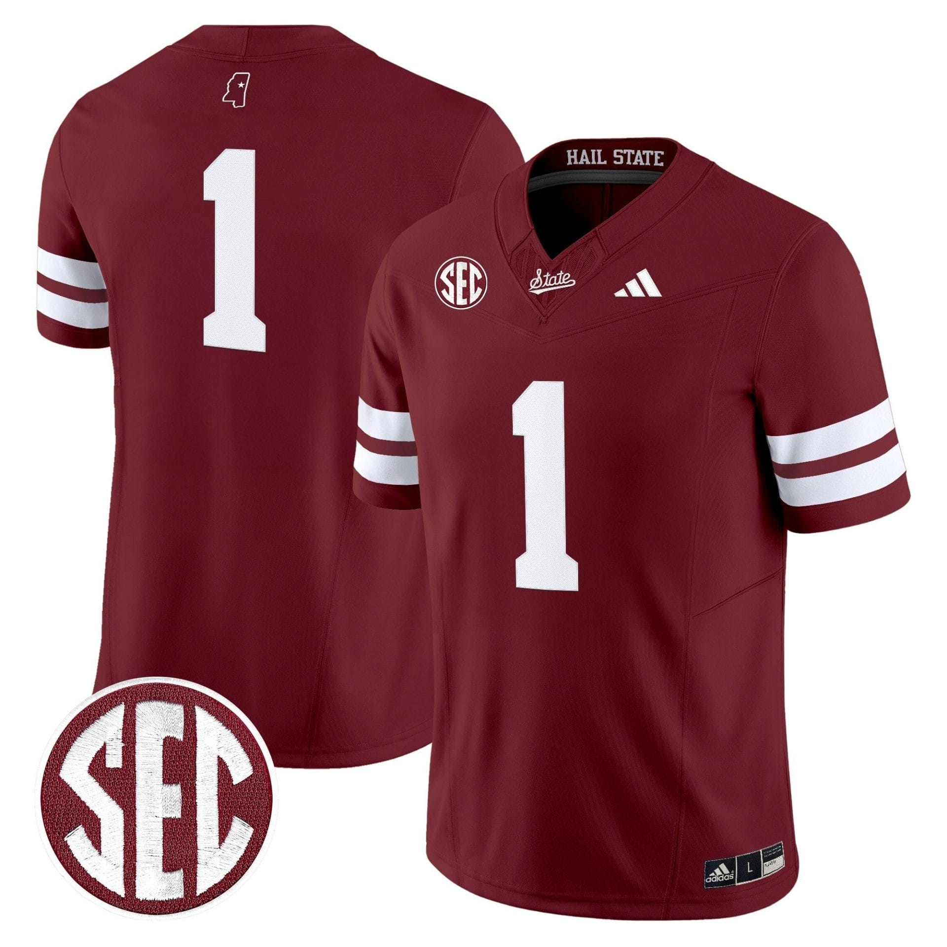 Mississippi State Bulldogs 'Dark Mode' Vapor Limited Jersey - All Stitched - Image 33