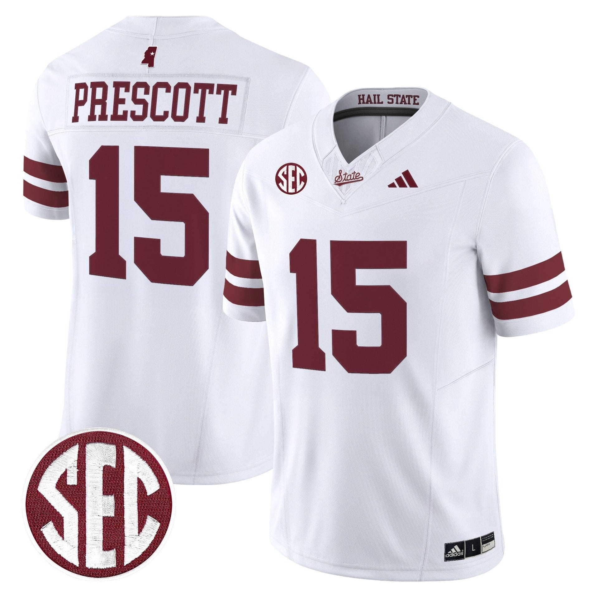 Mississippi State Bulldogs 'Dark Mode' Vapor Limited Jersey - All Stitched - Image 37