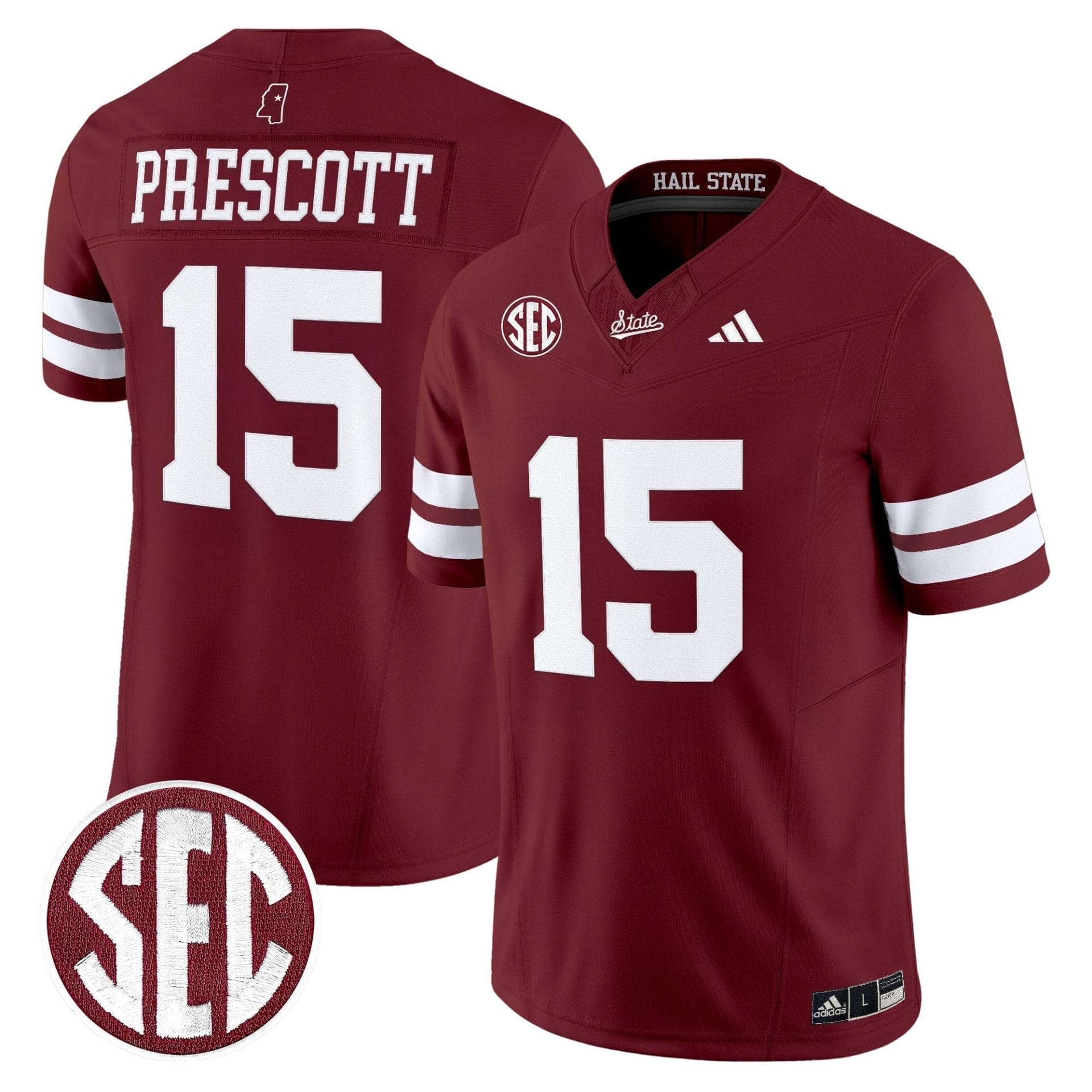 Mississippi State Bulldogs 'Dark Mode' Vapor Limited Jersey - All Stitched - Image 30