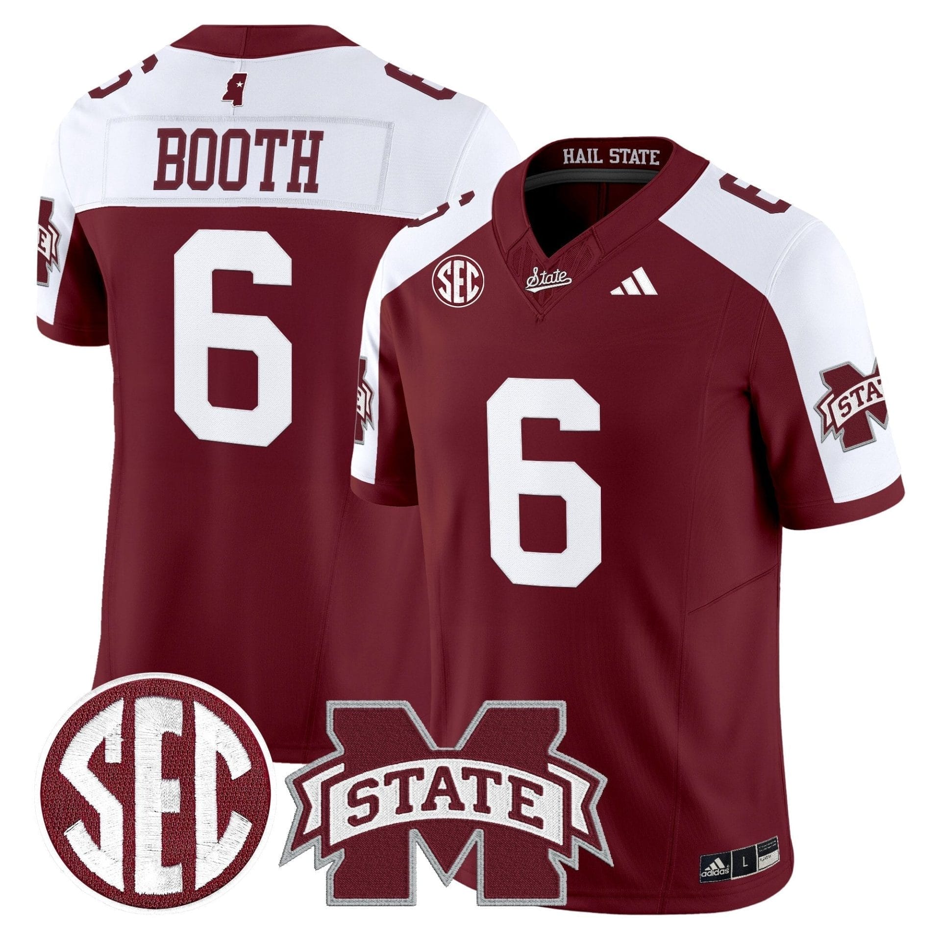 Mississippi State Bulldogs 'Dark Mode' Vapor Limited Jersey - All Stitched - Image 15