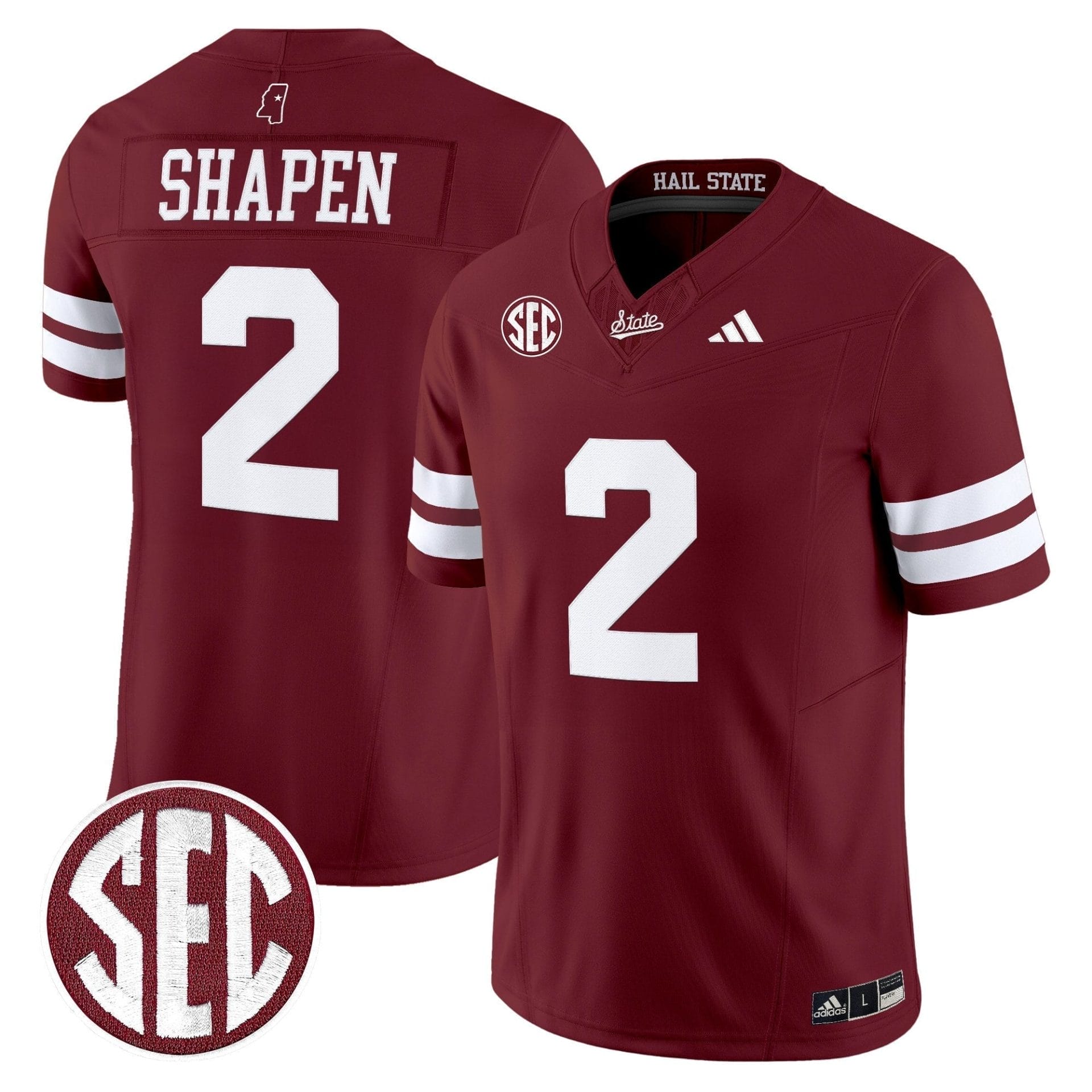 Mississippi State Bulldogs 'Dark Mode' Vapor Limited Jersey - All Stitched - Image 29