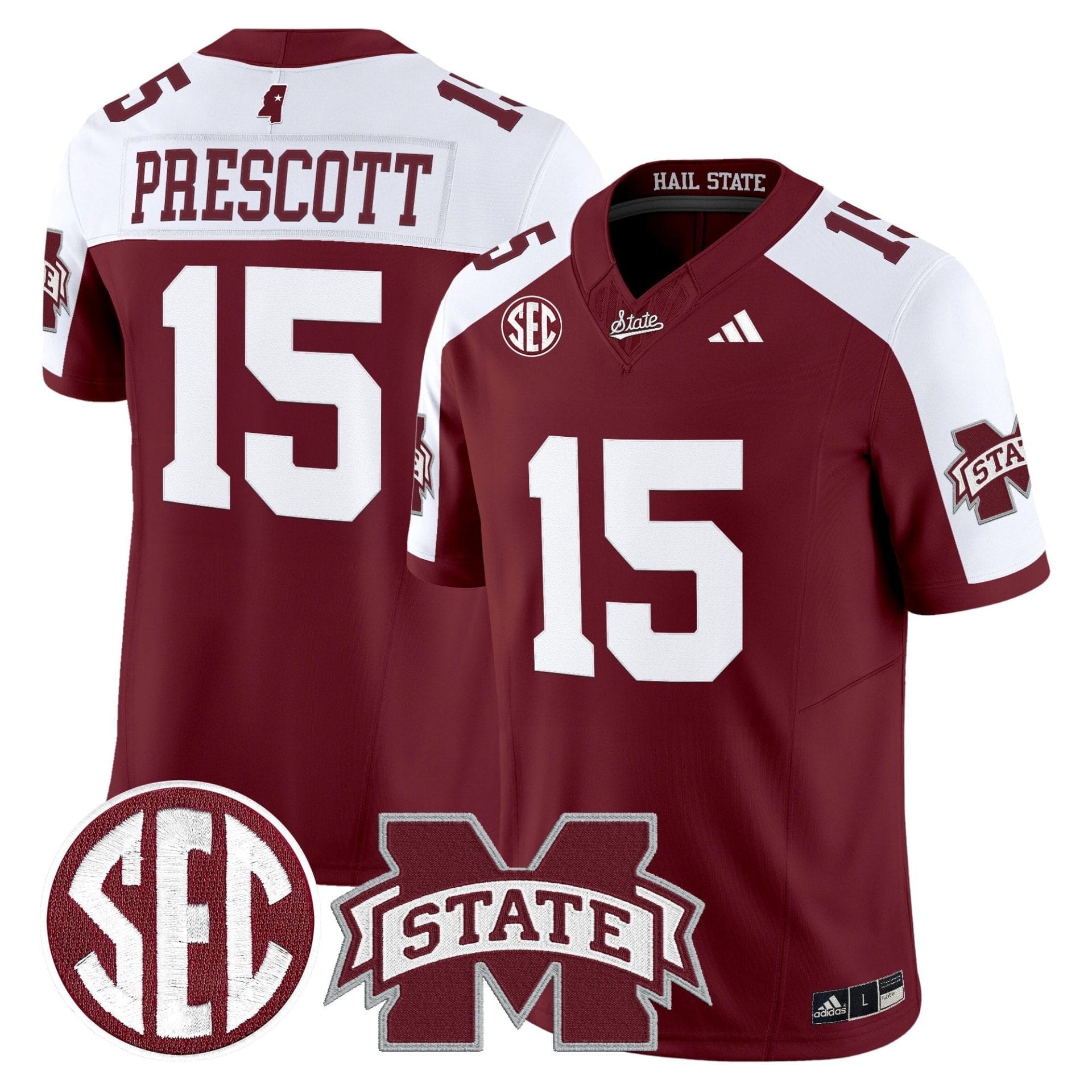 Mississippi State Bulldogs 'Dark Mode' Vapor Limited Jersey - All Stitched - Image 18