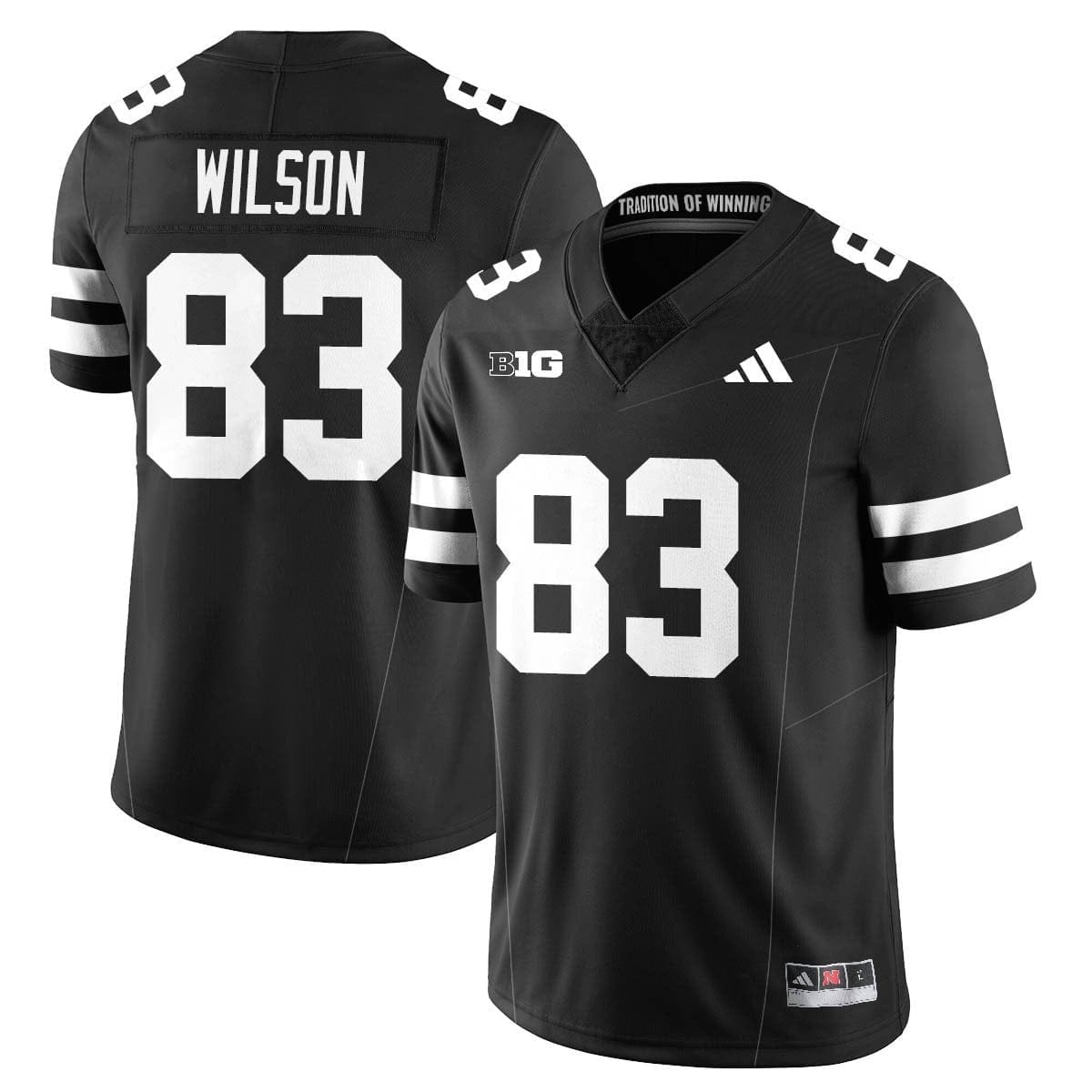 Nebraska Football 2025 "Blackout" Jersey - All Stitched - Image 7