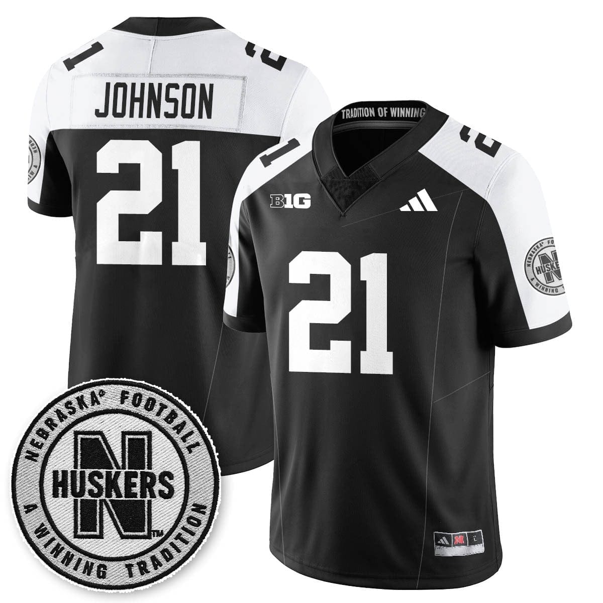 Nebraska Football 2025 "Blackout" Jersey - All Stitched - Image 9