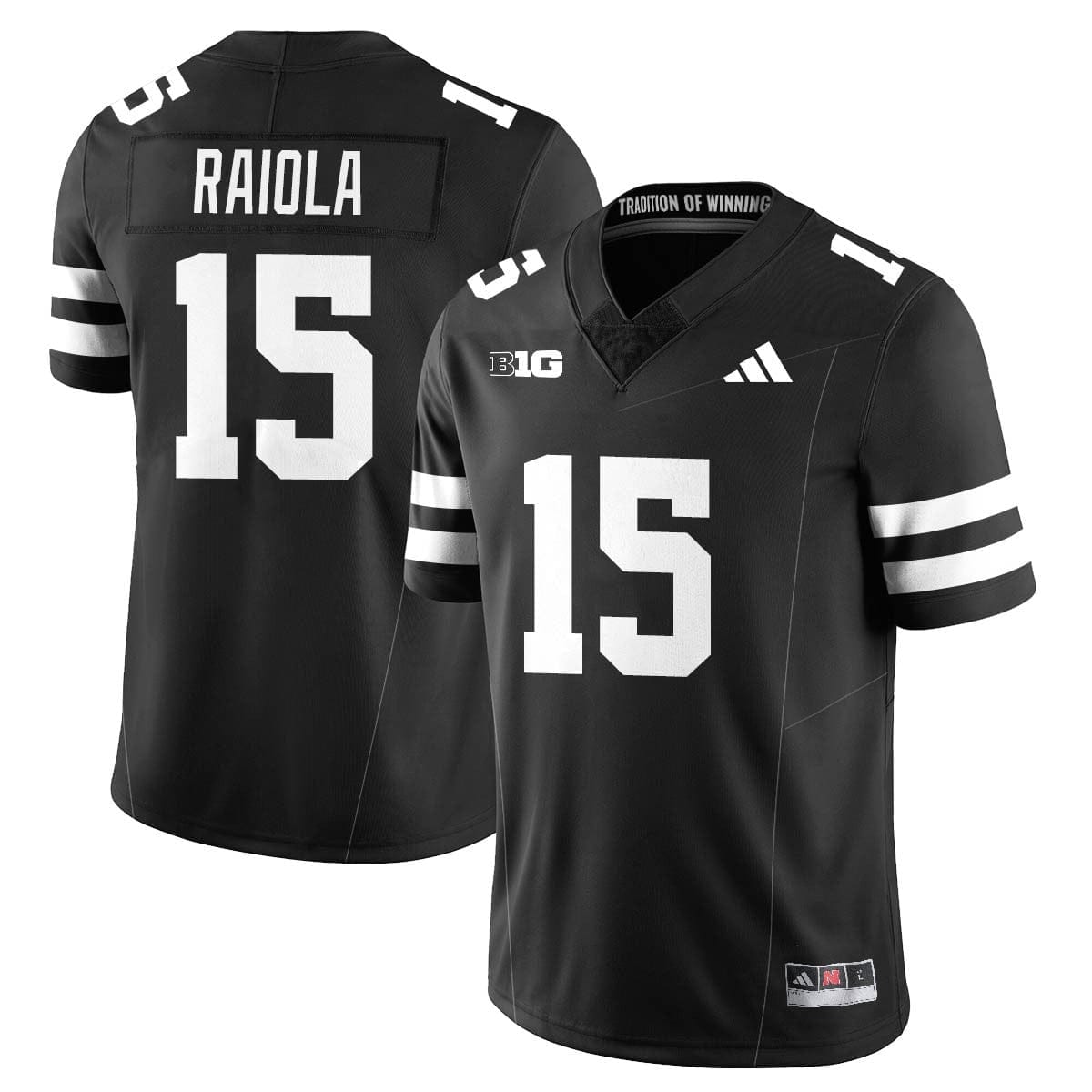 Nebraska Football 2025 "Blackout" Jersey - All Stitched - Image 8