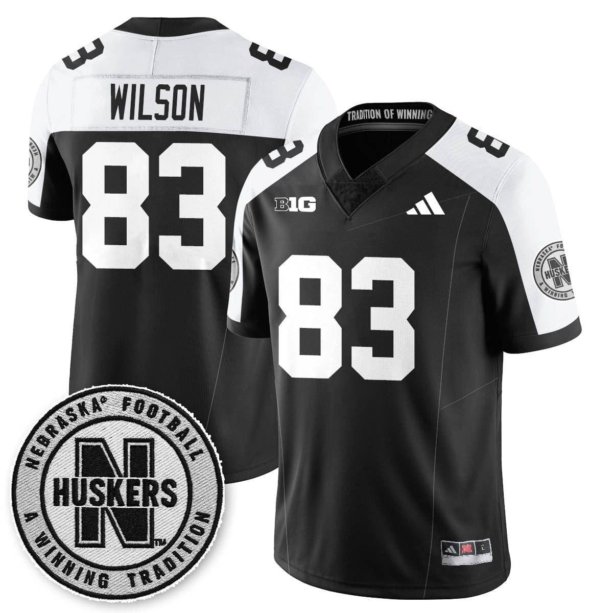Nebraska Football 2025 "Blackout" Jersey - All Stitched - Image 5