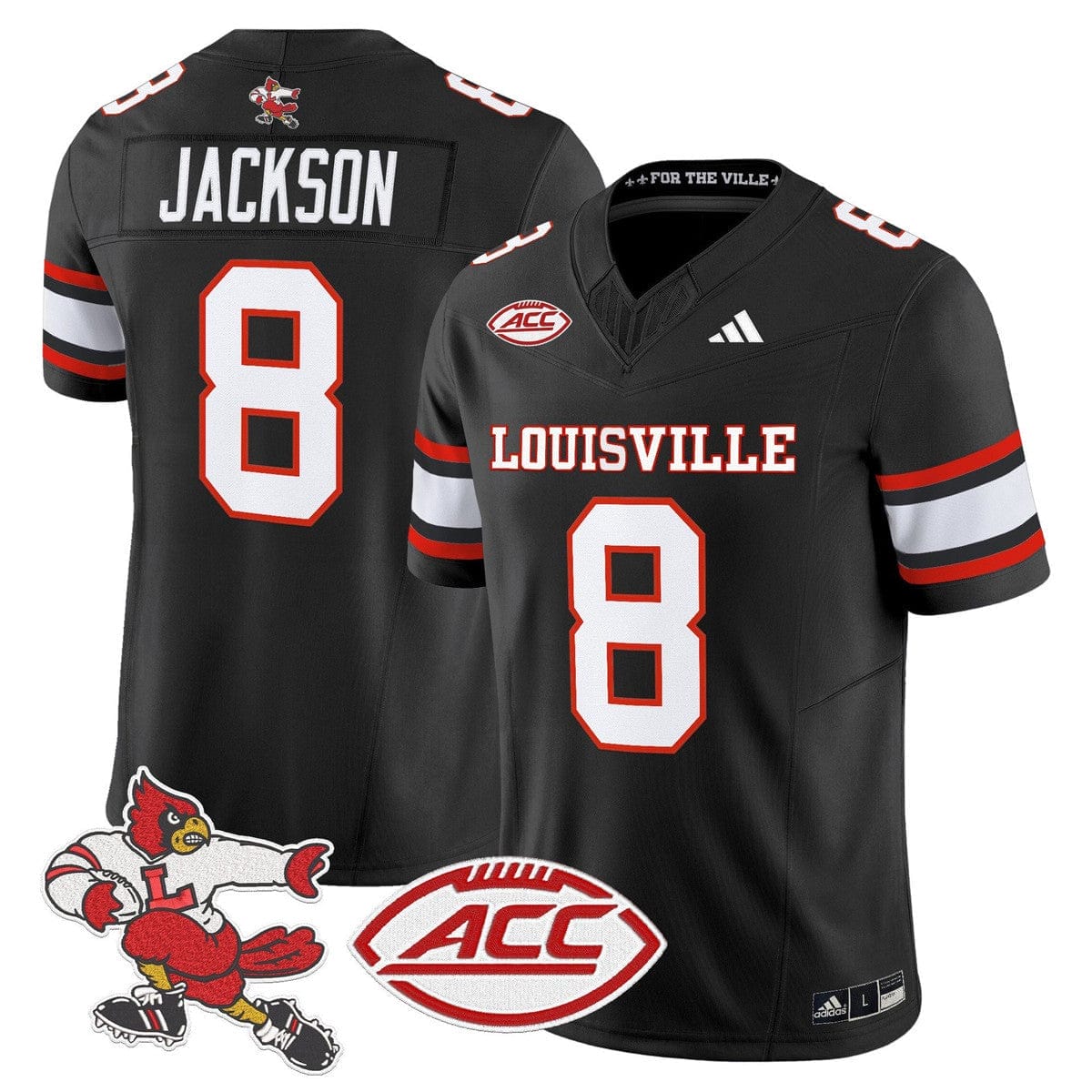 Louisville Cardinals '1980s Throwback' Vapor Limited Jersey - All Stitched - Image 41
