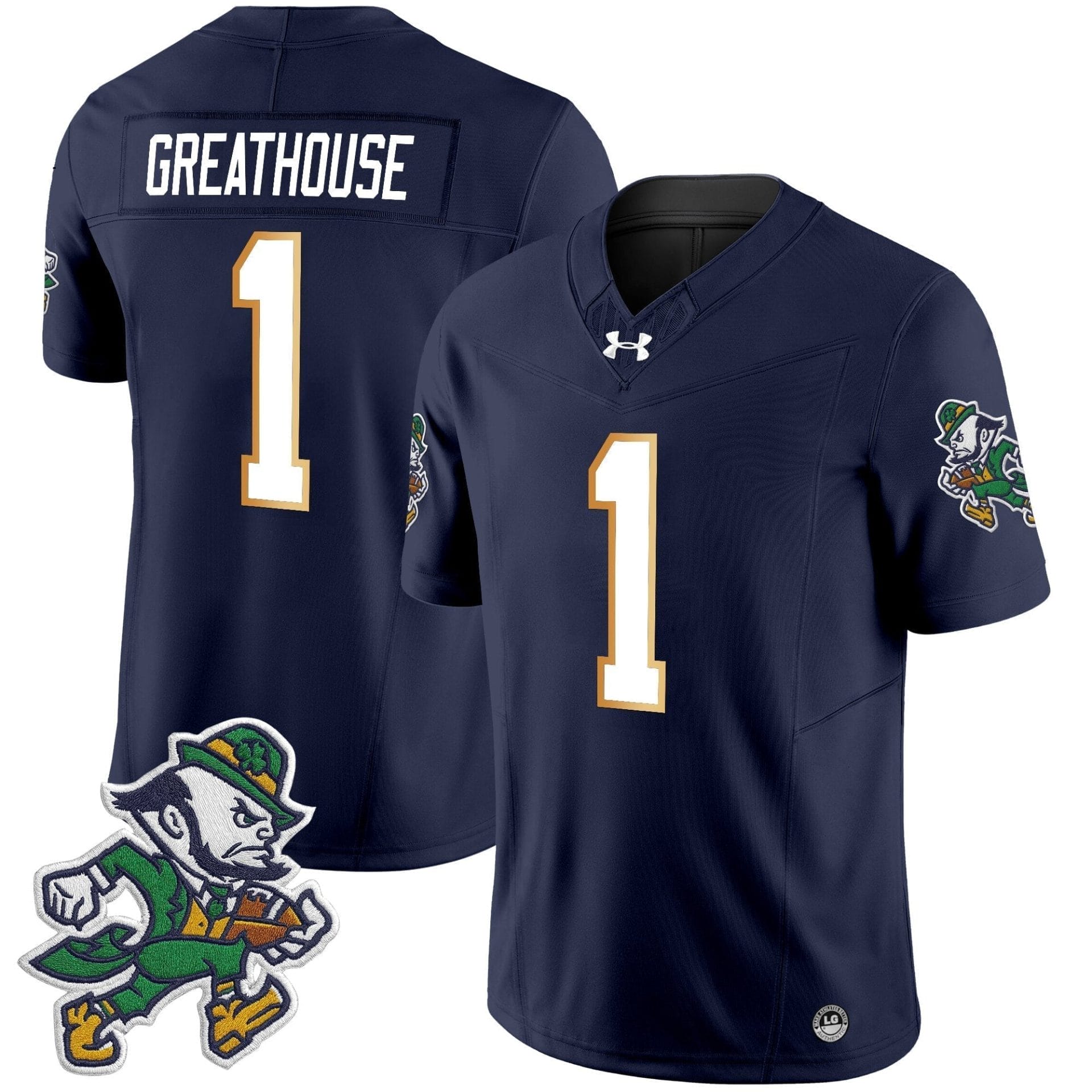 Notre Dame Fighting Irish 2025 'Gridiron Leprechaun Edition' Vapor Limited Jersey – All Stitched - Image 39