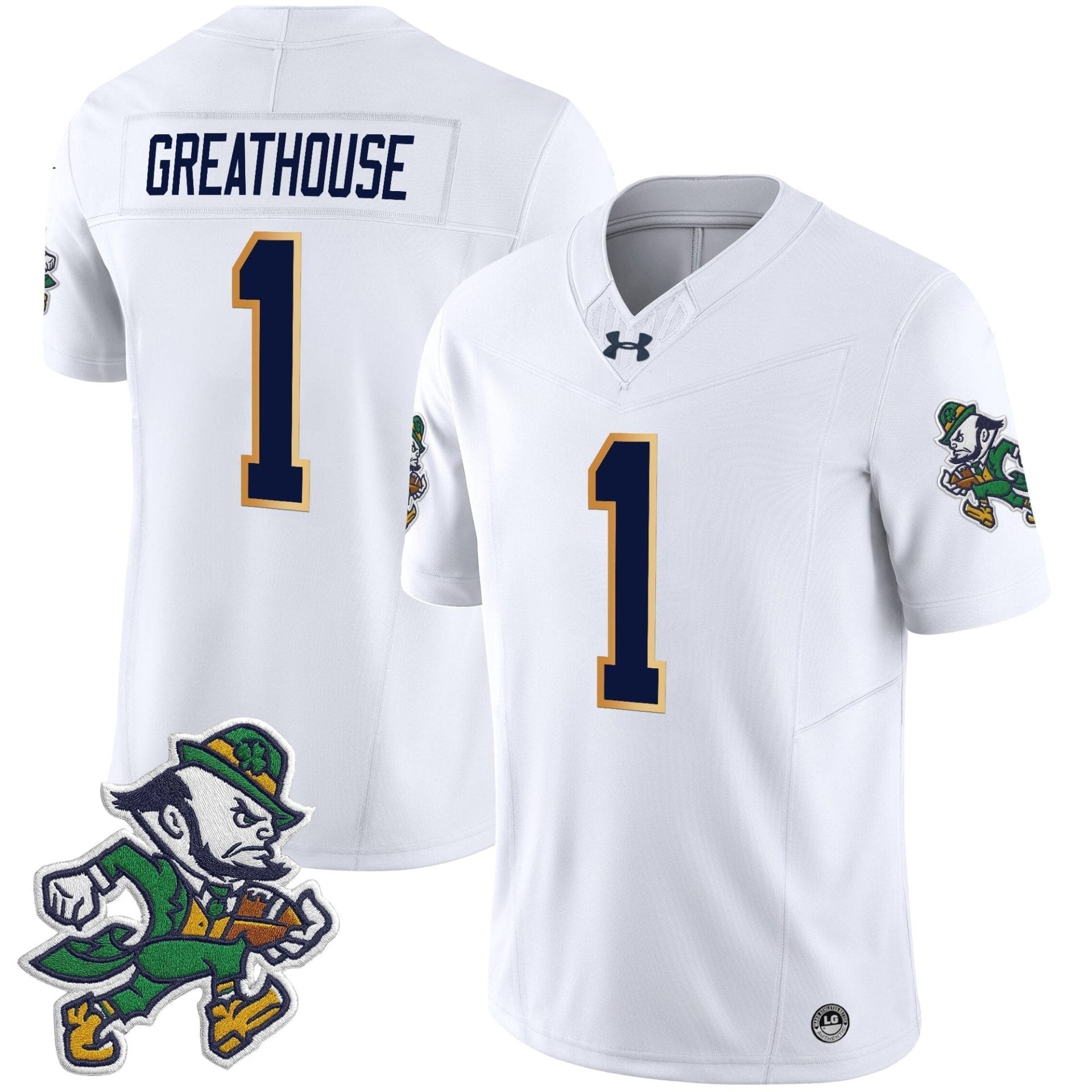 Notre Dame Fighting Irish 2025 'Gridiron Leprechaun Edition' Vapor Limited Jersey – All Stitched - Image 33