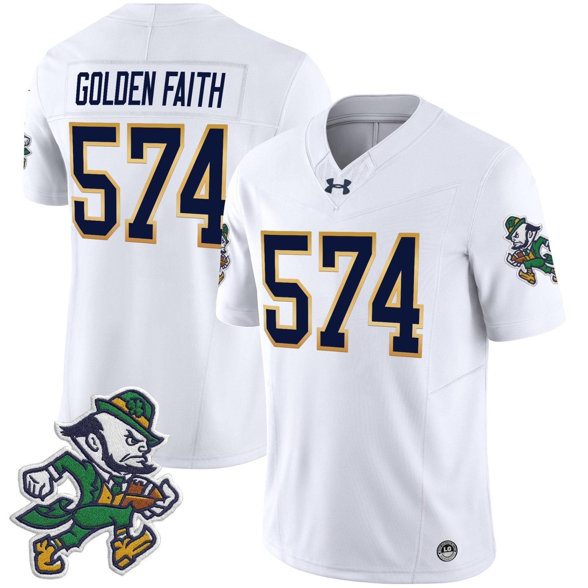 Notre Dame Fighting Irish 2025 'Gridiron Leprechaun Edition' Vapor Limited Jersey – All Stitched - Image 4