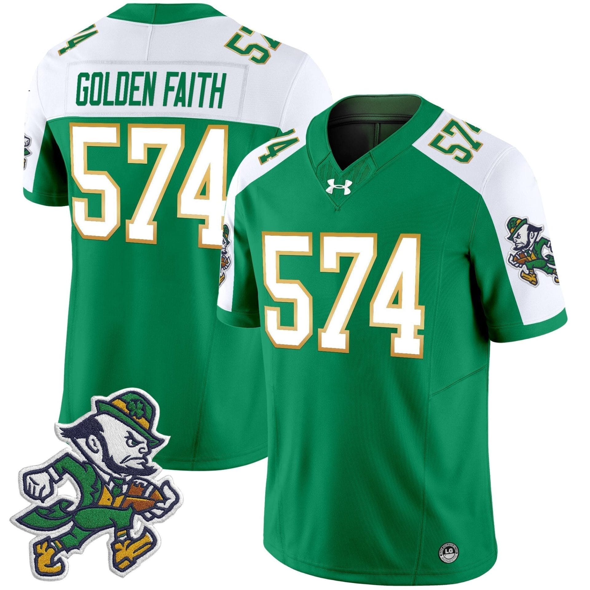 Notre Dame Fighting Irish 2025 'Gridiron Leprechaun Edition' Vapor Limited Jersey – All Stitched - Image 18