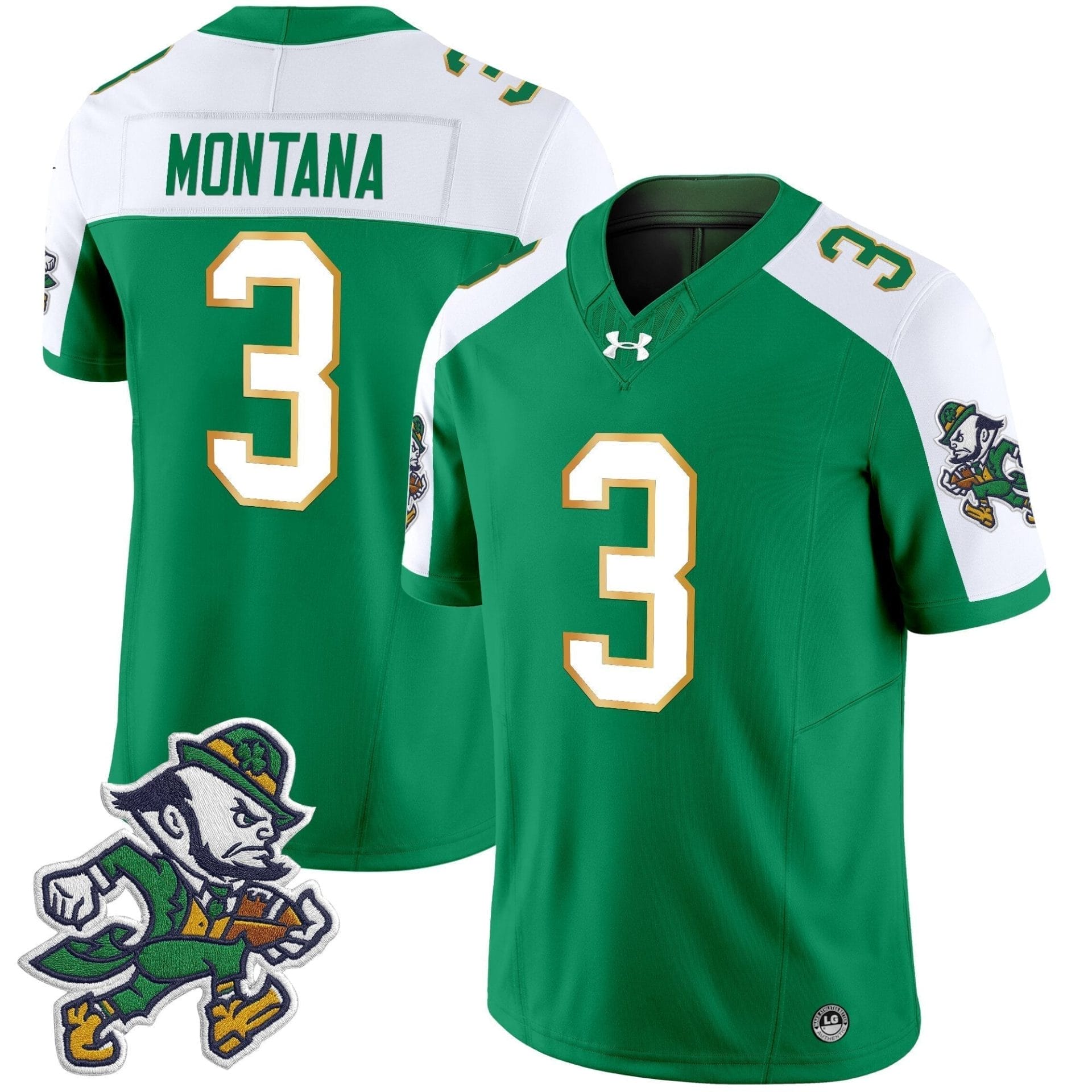 Notre Dame Fighting Irish 2025 'Gridiron Leprechaun Edition' Vapor Limited Jersey – All Stitched - Image 25