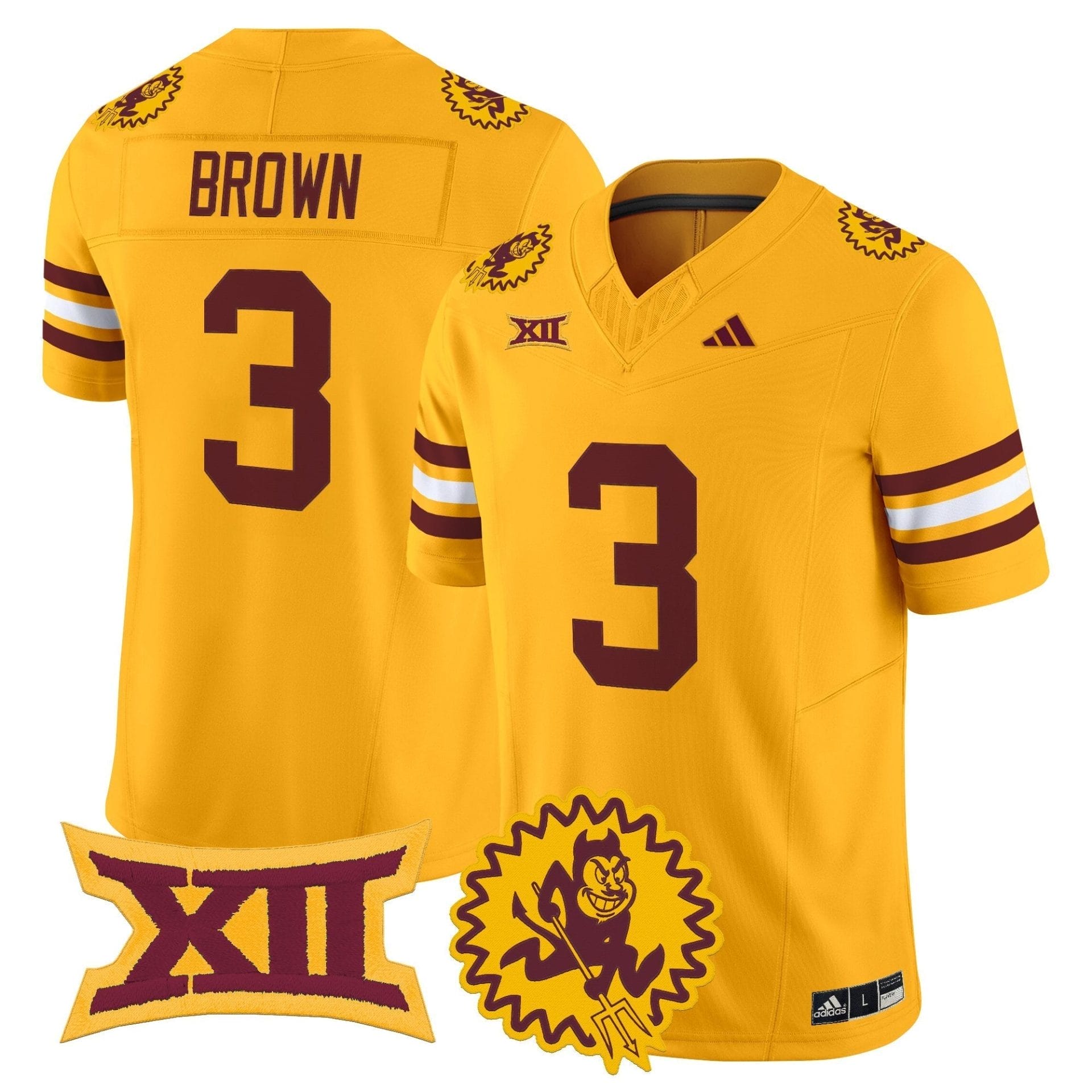 Arizona State Sun Devils 1975 Throwback Vapor Limited Jersey - All Stitched - Image 8