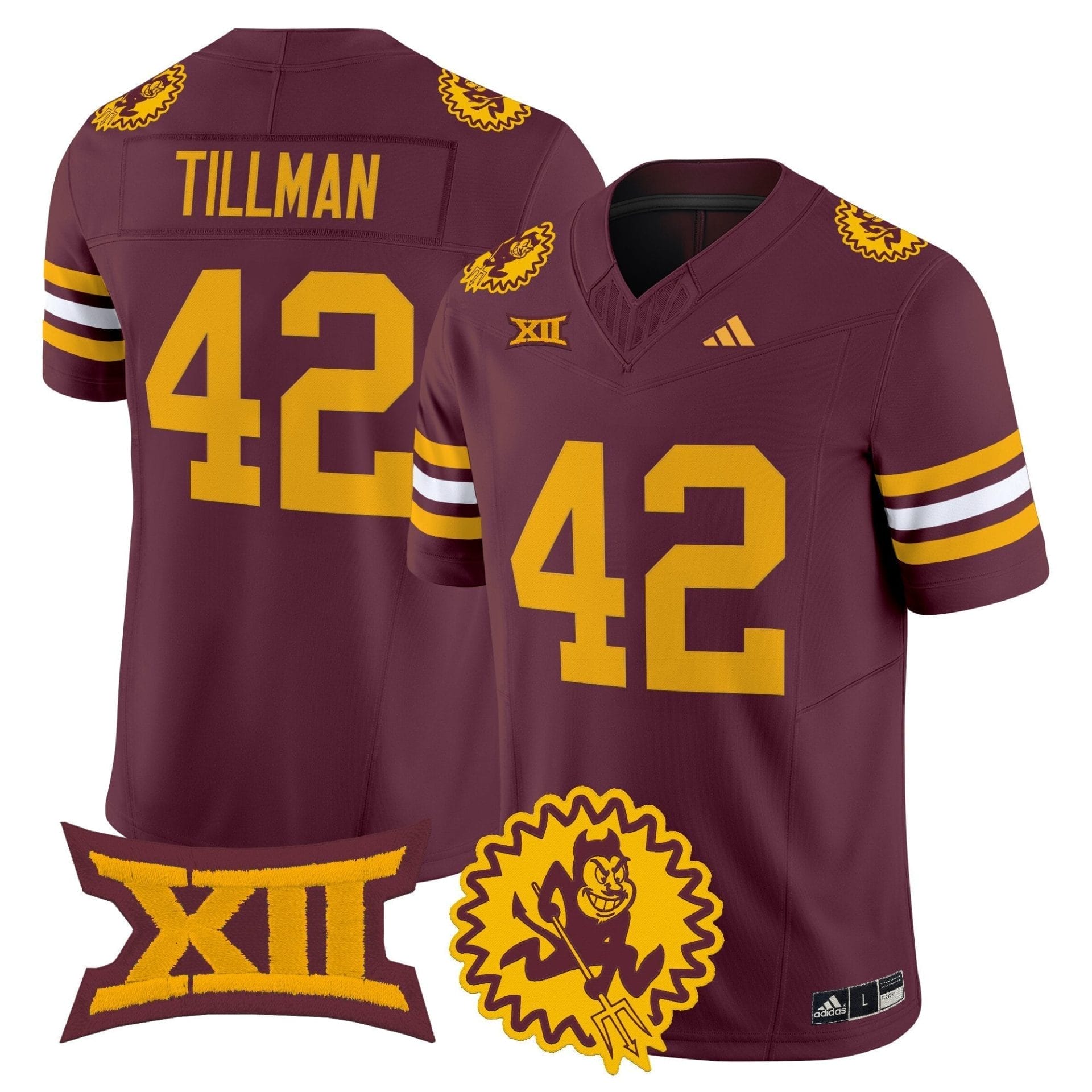 Arizona State Sun Devils 1975 Throwback Vapor Limited Jersey - All Stitched - Image 28