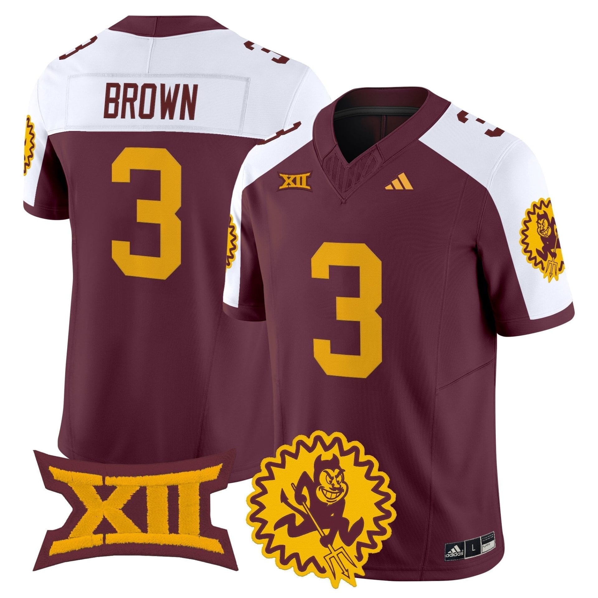 Arizona State Sun Devils 1975 Throwback Vapor Limited Jersey - All Stitched - Image 18