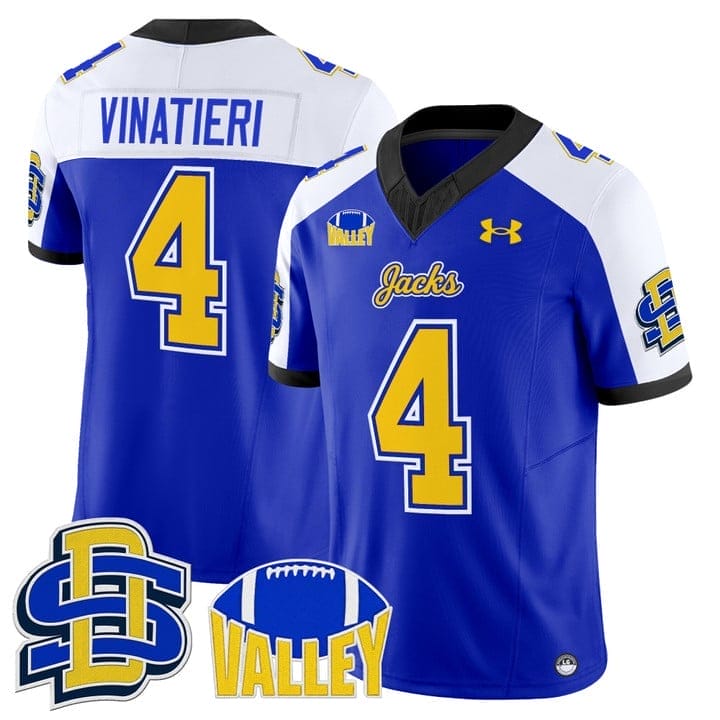 Adam Vinatieri Jersey #4 South Dakota State Jackrabbits 2025 Stitched - Image 3