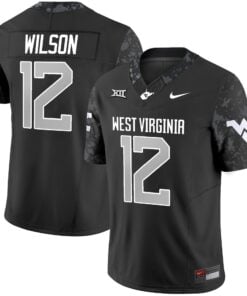 Alternative view of Anthony Wilson Jr Jersey #12 West Virginia Mountaineers 2025 Stitched