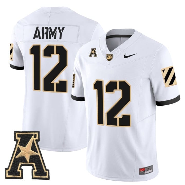 Army Jersey #12 Army Black Knights 2025 Vapor Limited Stitched - Image 2