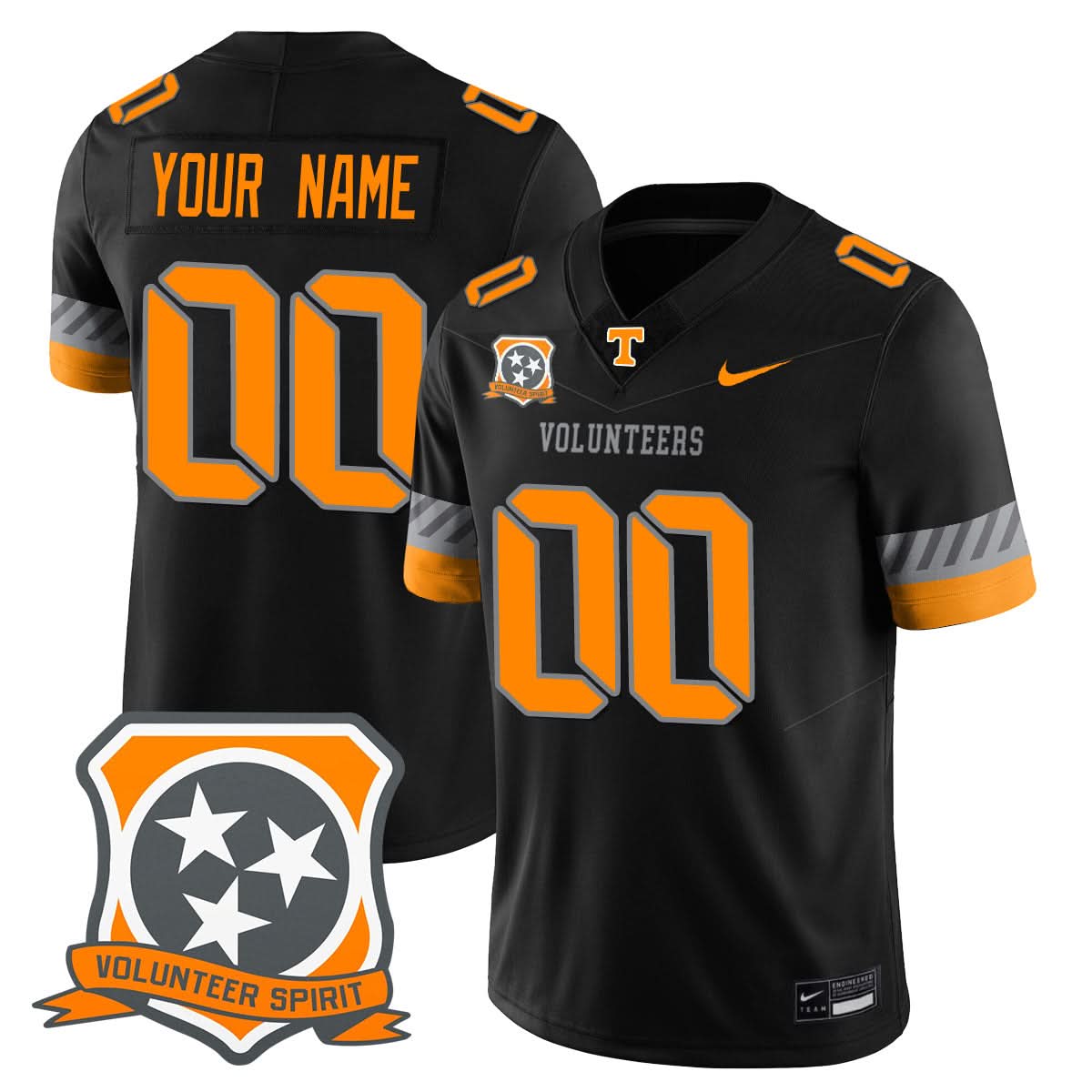 Custom Tennessee Volunteers Football Jersey 2025 Spirit Limited Stitched All Colors - Image 2