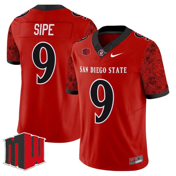 Brian Sipe Jersey #9 San Diego State Aztecs 2025 Limited Stitched - Image 3