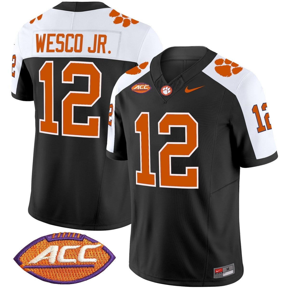 Bryant Wesco Jr Jersey #12 Clemson Tigers 2025 Vapor Limited Stitched - Image 3