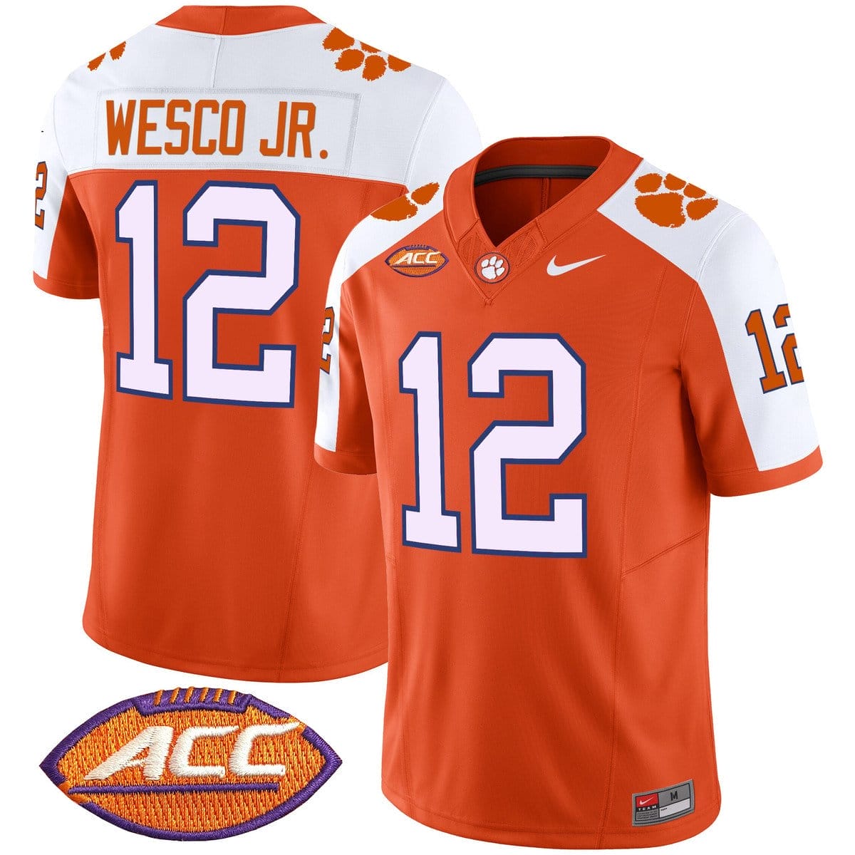 Bryant Wesco Jr Jersey #12 Clemson Tigers 2025 Vapor Limited Stitched - Image 4