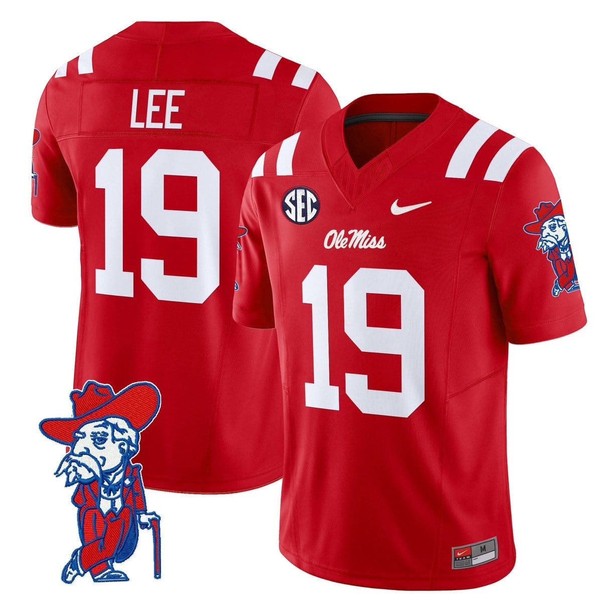 Cayden Lee Jersey #19 Ole Miss Rebels 2025 Limited V2 Stitched - Image 3