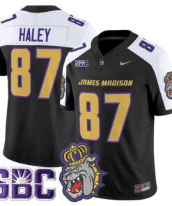 Charles Haley Jersey #87 James Madison Dukes 2025 Vapor Limited Stitched