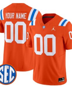 Alternative view of Custom Florida Gators Jersey Name, Number 1960s Throwback Vapor Limited
