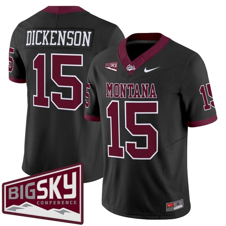 Dave Dickenson Jersey #15 Montana Grizzlies 2025 Vapor Stitched