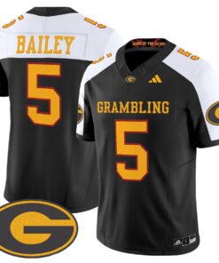 Alternative view of Deljay Bailey Jersey #5 Grambling Tigers 2025 Vapor Limited Stitched