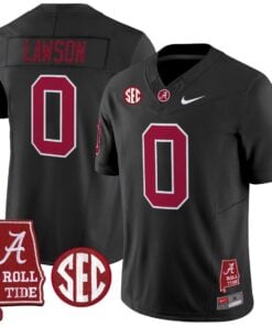 Deontae Lawson Jersey #0 Alabama Crimson Throwback Alabama Map Stitched