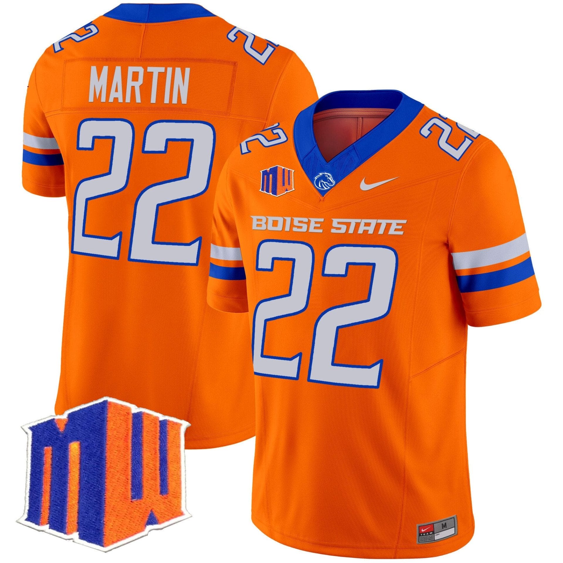 Doug Martin Jersey #22 Boise State Broncos 2025 Vapor Stitched - Image 4