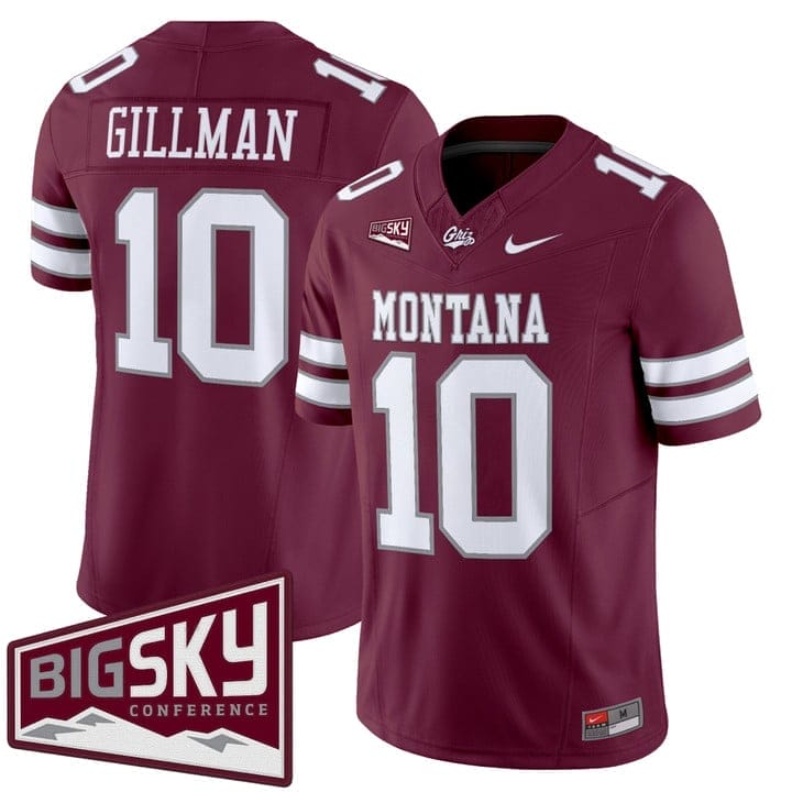 Eli Gillman Jersey #10 Montana Grizzlies 2025 Vapor Limited Stitched Black Alter - Image 4