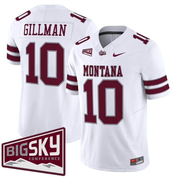 Eli Gillman Jersey #10 Montana Grizzlies 2025 Vapor Limited Stitched Black Alter - Image 5