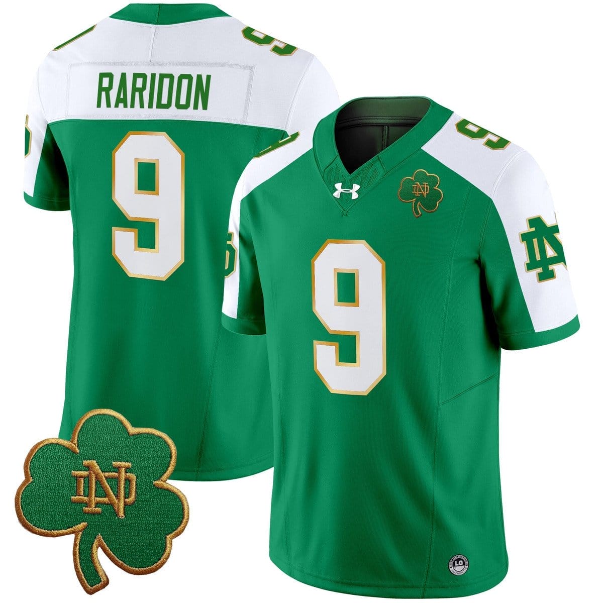 Eli Raridon Jersey #9 Notre Dame 2025 Vapor Limited V3 Stitched