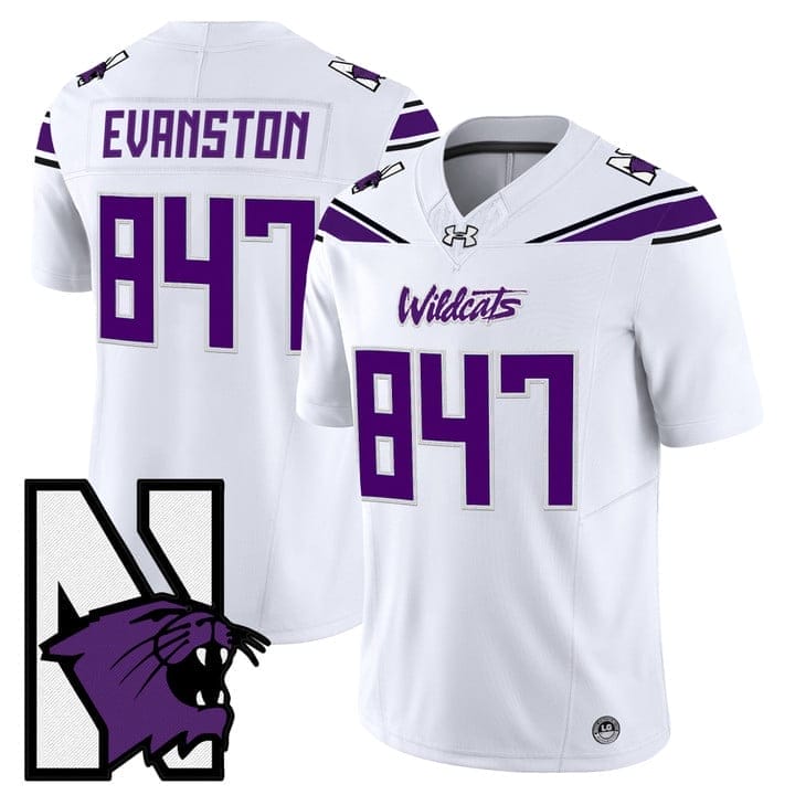 Evanston Jersey #847 Northwestern Wildcats Honoring 95 Vapor Limited Stitched - Image 5
