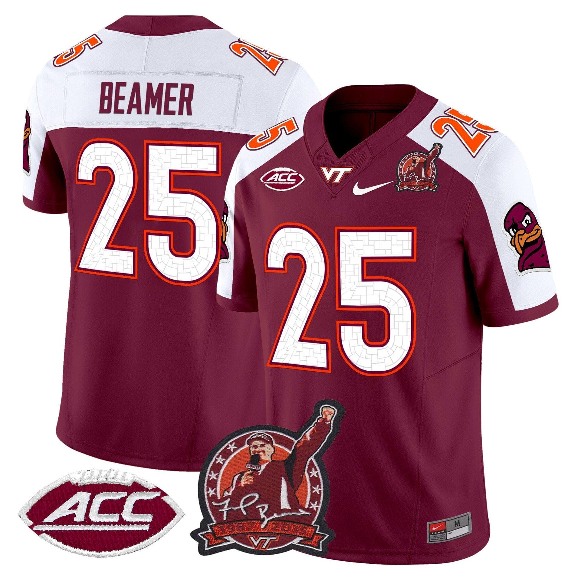 Frank Beamer Jersey #25 Virginia Tech Hokies Coach Frank Beamer 2025 - Image 2