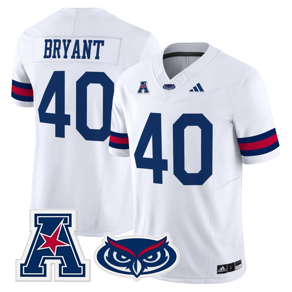 Harrison Bryant Jersey #40 Florida Atlantic Owls 2025 All Stitched - Image 2