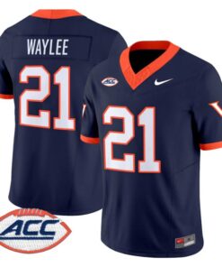 Alternative view of Harrison Waylee Jersey #21 Virginia Cavaliers 1995 Throwbacks Stitched