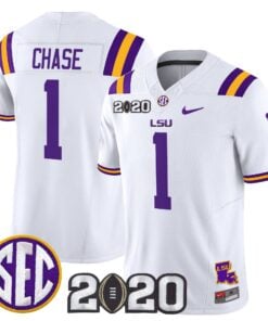 Ja'Marr Chase Jersey #1 LSU Tigers 2020 National Champions Stitched