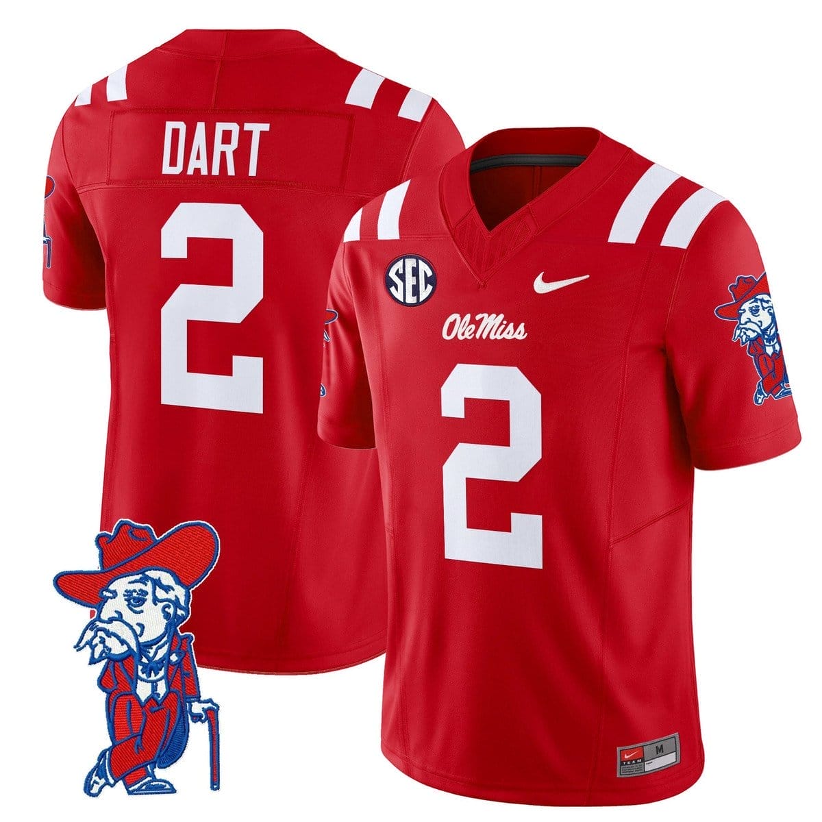 Jaxson Dart Jersey #2 Ole Miss Rebels 2025 Limited V2 Stitched - Image 3