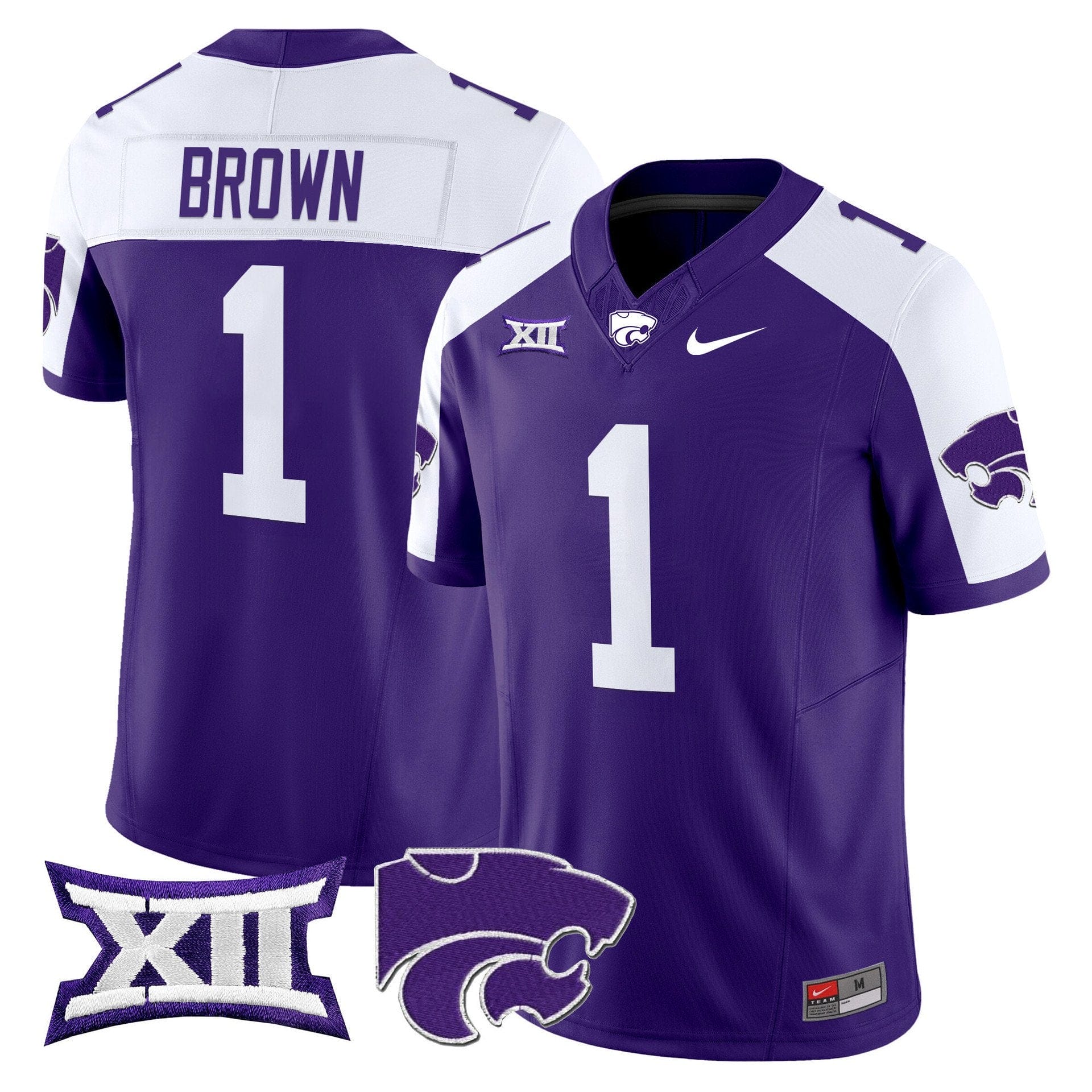 Jayce Brown Jersey #1 Kansas State Wildcats 2025 Limited Stitched - Image 4