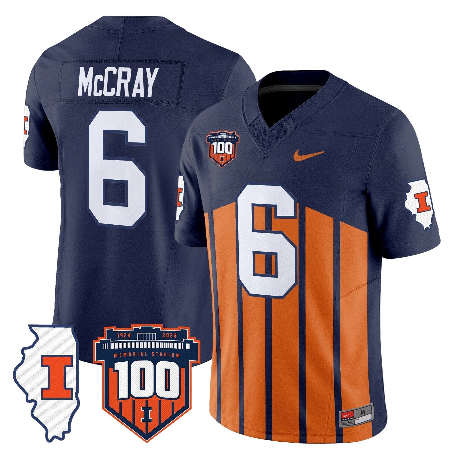 Josh McCray Jersey #6 Illinois Fighting 100th Memorial Stadium - Image 4