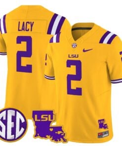 Kyren Lacy Jersey #2 LSU Tigers 2025 Louisiana Patch Stitched